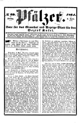 Pfälzer Freitag 8. April 1864