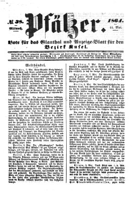 Pfälzer Mittwoch 11. Mai 1864