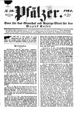 Pfälzer Mittwoch 13. Juli 1864