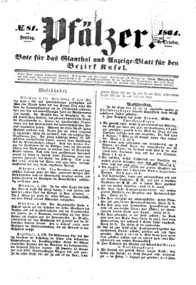 Pfälzer Freitag 7. Oktober 1864