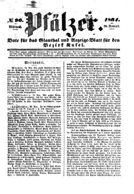 Pfälzer Mittwoch 30. November 1864