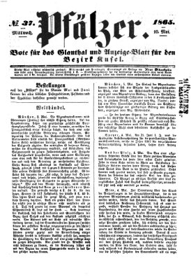 Pfälzer Mittwoch 10. Mai 1865