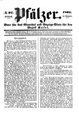 Pfälzer Mittwoch 15. November 1865