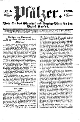 Pfälzer Dienstag 2. Januar 1866