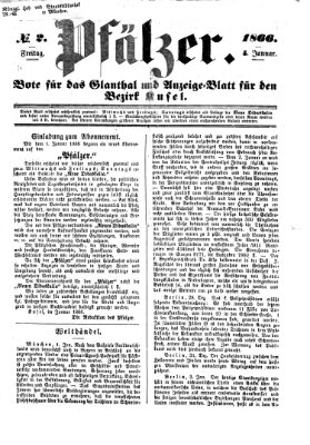 Pfälzer Donnerstag 4. Januar 1866