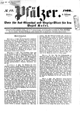 Pfälzer Freitag 9. Februar 1866