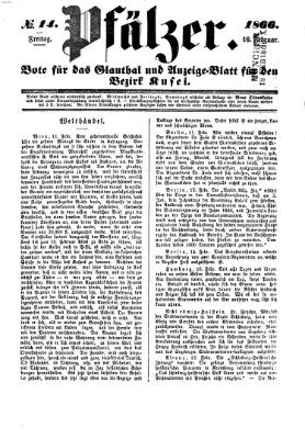 Pfälzer Freitag 16. Februar 1866