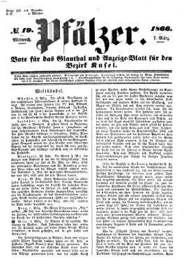 Pfälzer Mittwoch 7. März 1866