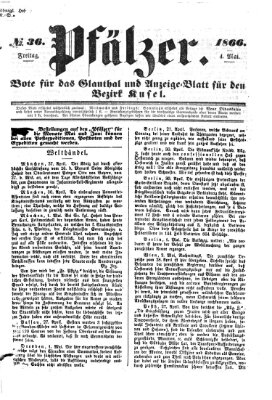 Pfälzer Freitag 4. Mai 1866