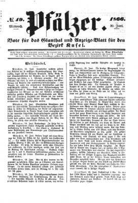 Pfälzer Mittwoch 20. Juni 1866