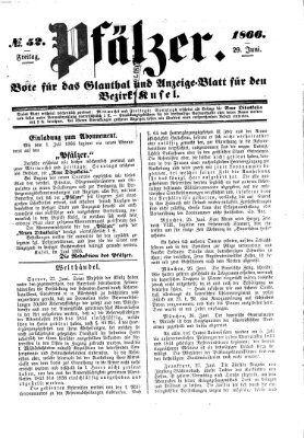 Pfälzer Freitag 29. Juni 1866