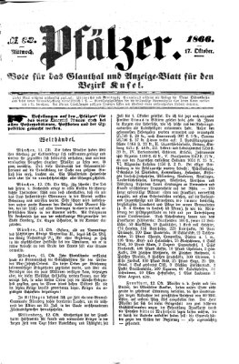 Pfälzer Mittwoch 17. Oktober 1866