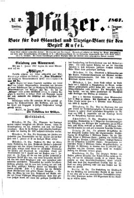 Pfälzer Freitag 4. Januar 1867