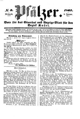 Pfälzer Mittwoch 9. Januar 1867