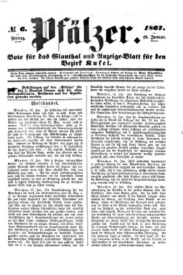 Pfälzer Freitag 18. Januar 1867