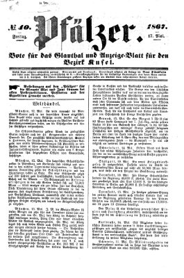 Pfälzer Freitag 17. Mai 1867