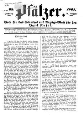 Pfälzer Mittwoch 28. August 1867