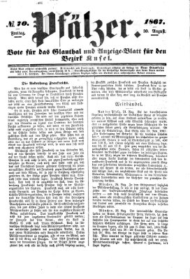 Pfälzer Freitag 30. August 1867