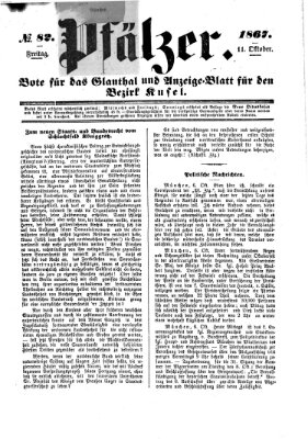 Pfälzer Freitag 11. Oktober 1867