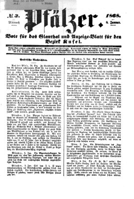 Pfälzer Mittwoch 8. Januar 1868