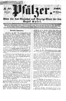 Pfälzer Mittwoch 26. Februar 1868