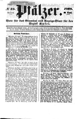 Pfälzer Mittwoch 29. April 1868