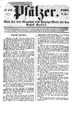 Pfälzer Freitag 29. Mai 1868