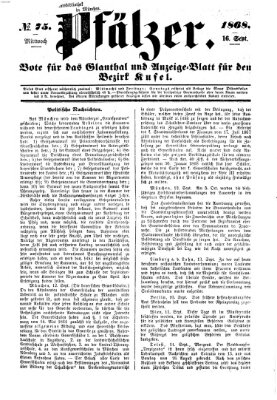 Pfälzer Mittwoch 16. September 1868