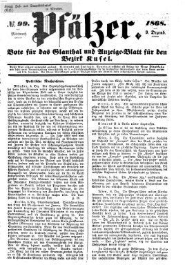 Pfälzer Mittwoch 9. Dezember 1868