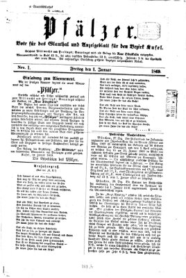 Pfälzer Freitag 1. Januar 1869