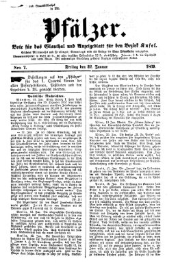 Pfälzer Freitag 22. Januar 1869