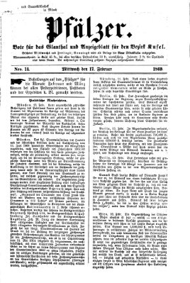 Pfälzer Mittwoch 17. Februar 1869