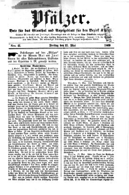 Pfälzer Freitag 21. Mai 1869