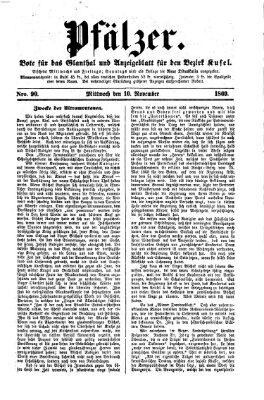 Pfälzer Mittwoch 10. November 1869