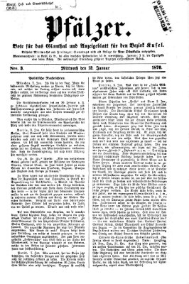 Pfälzer Mittwoch 12. Januar 1870