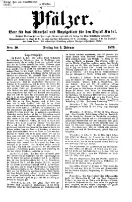 Pfälzer Freitag 4. Februar 1870