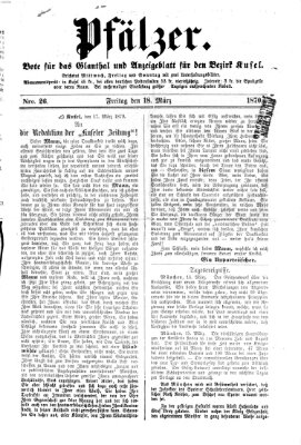 Pfälzer Freitag 18. März 1870