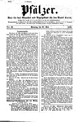 Pfälzer Sonntag 22. Mai 1870