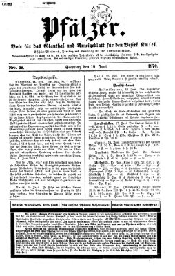 Pfälzer Sonntag 19. Juni 1870