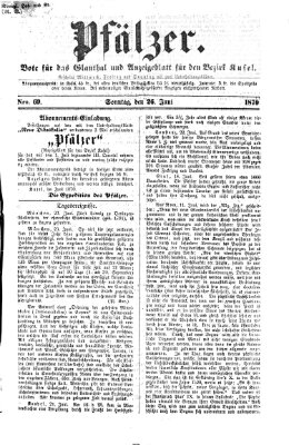 Pfälzer Sonntag 26. Juni 1870