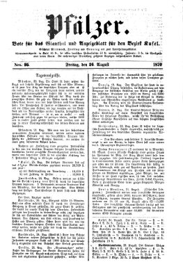 Pfälzer Freitag 26. August 1870