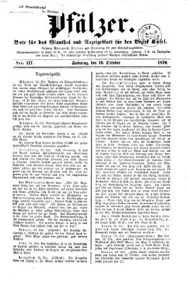 Pfälzer Sonntag 16. Oktober 1870