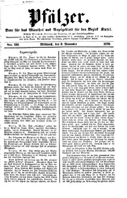 Pfälzer Mittwoch 2. November 1870