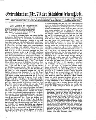 Süddeutsche Post Freitag 10. September 1869