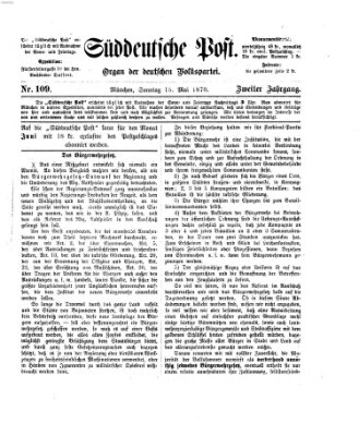 Süddeutsche Post Sonntag 15. Mai 1870