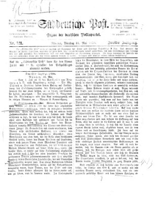 Süddeutsche Post Dienstag 31. Mai 1870