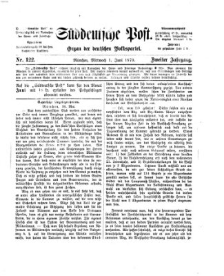 Süddeutsche Post Mittwoch 1. Juni 1870