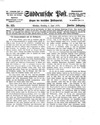 Süddeutsche Post Samstag 4. Juni 1870