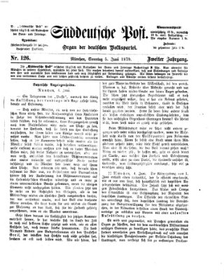 Süddeutsche Post Sonntag 5. Juni 1870