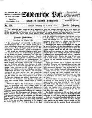 Süddeutsche Post Mittwoch 19. Oktober 1870